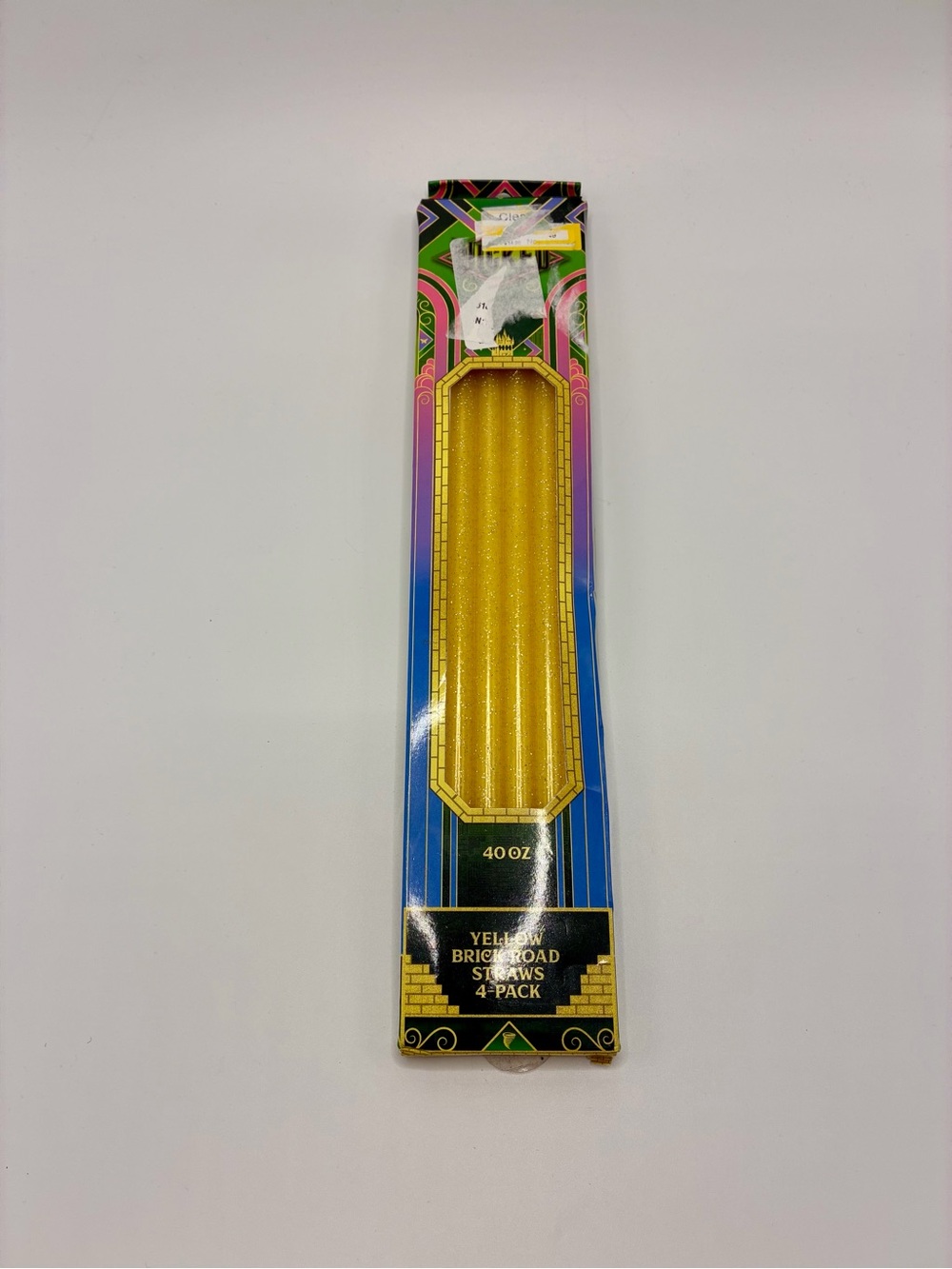 Stanley 40oz Reusable Glittery Yellow Brick Road Straws 4 pack - Yellow
